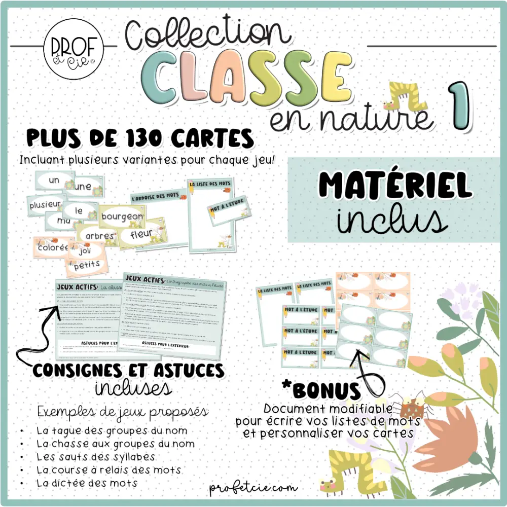 Classe en nature 1: jeux actifs en français pour l'extérieur (1er et 2e cycle) – Image 3