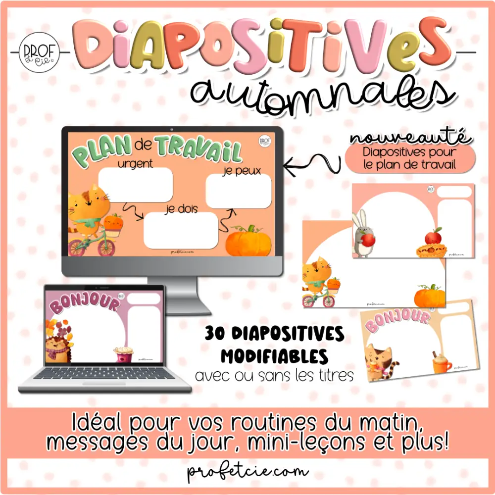 Diapositives automnales (modifiables) *Pour tous – Image 3