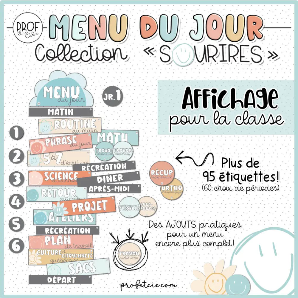 Menu du jour (Collection "SOURIRES") – Image 2