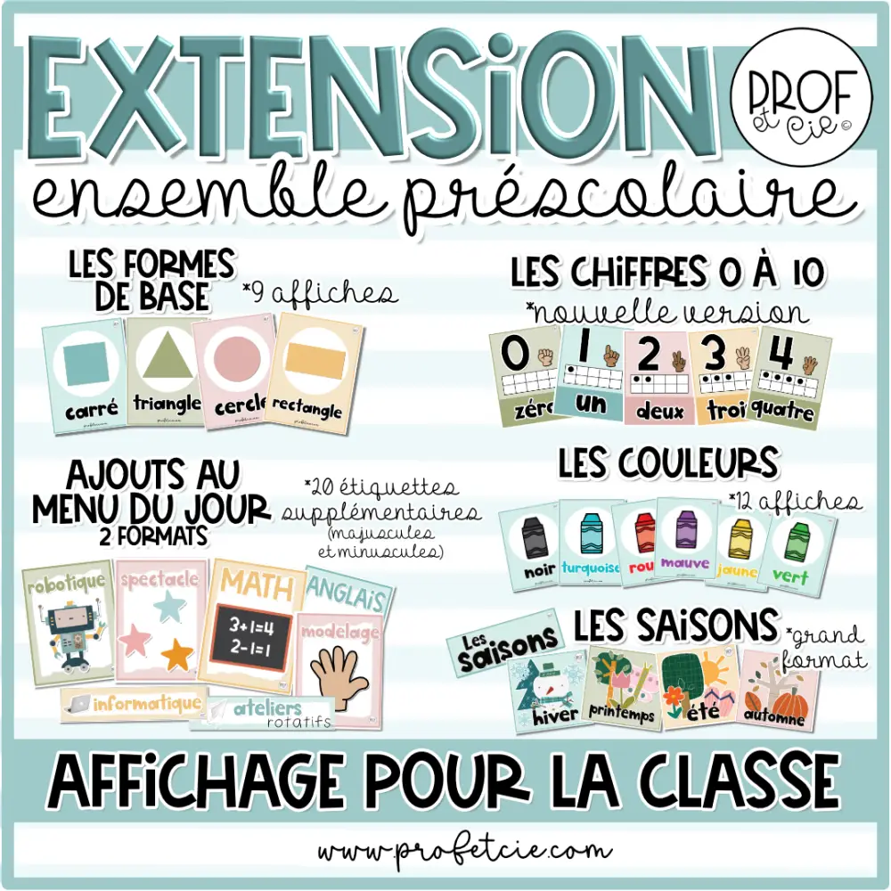 Extension ensemble d'affichage pour le préscolaire – Image 2