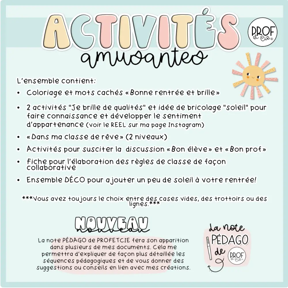 Activités amusantes pour la rentrée + Ensemble DÉCO – Image 4