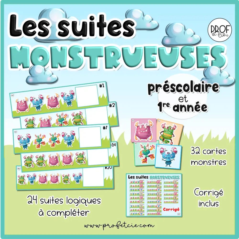 Les suites monstrueuses (Préscolaire et 1re année) – Image 2