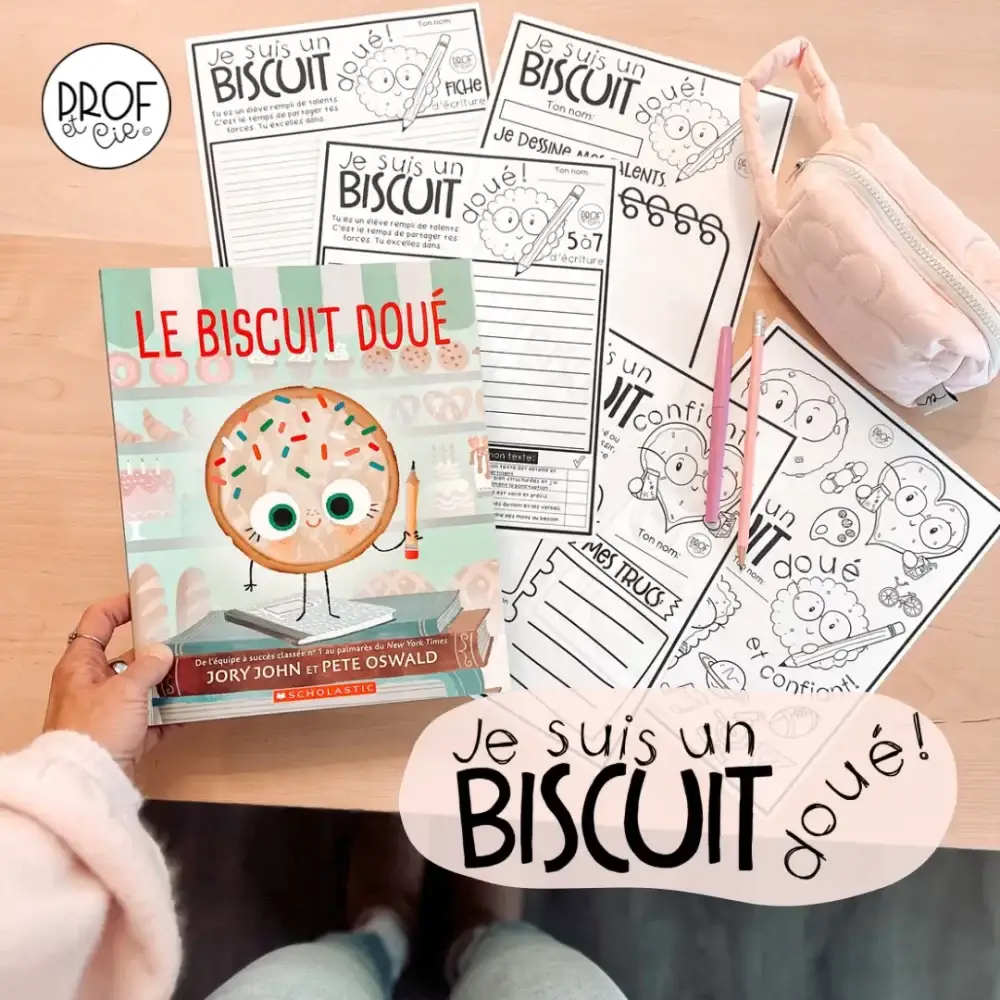 Fiches de lecture - Je suis un biscuit douée - Prof et cie