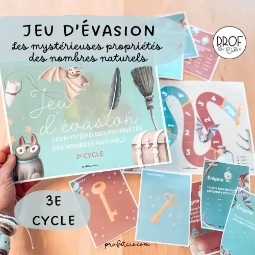 Jeu d'évasion - 3e cycle - Prof et cie