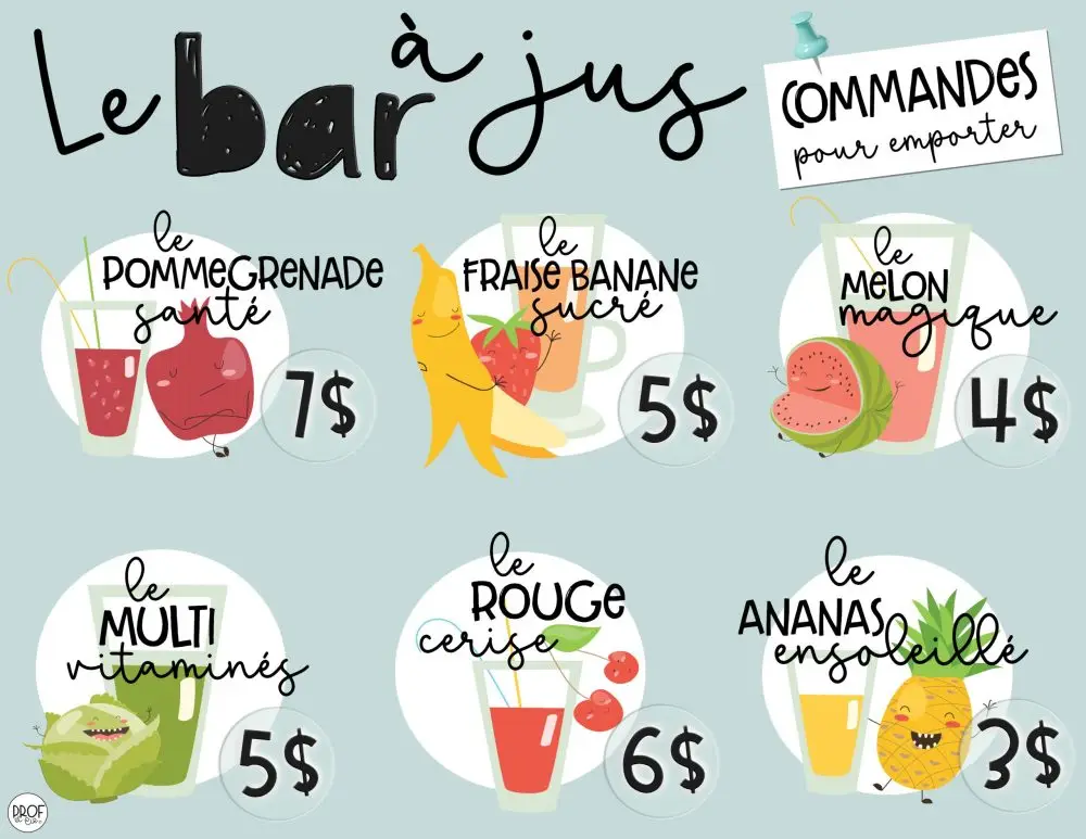 Des fruits et légumes à boire! (Niveau 1) – Image 3