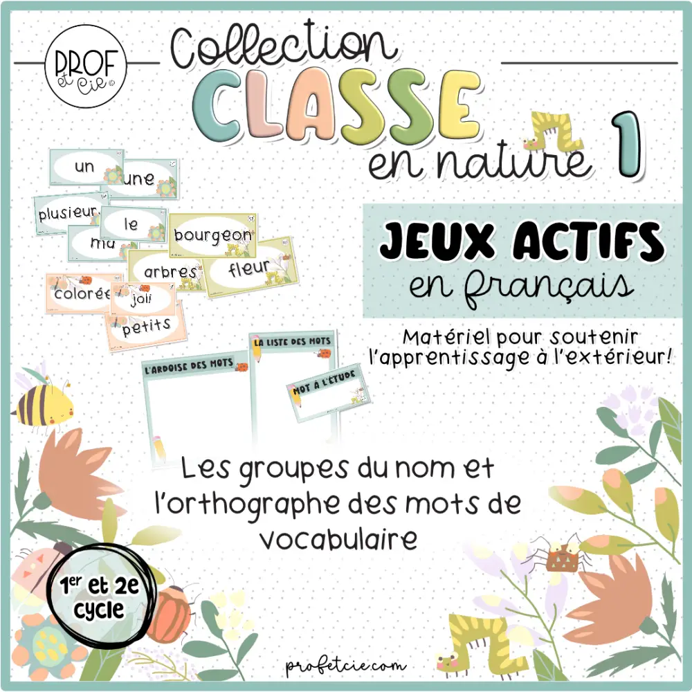 Classe en nature 1: jeux actifs en français pour l'extérieur (1er et 2e cycle) – Image 2