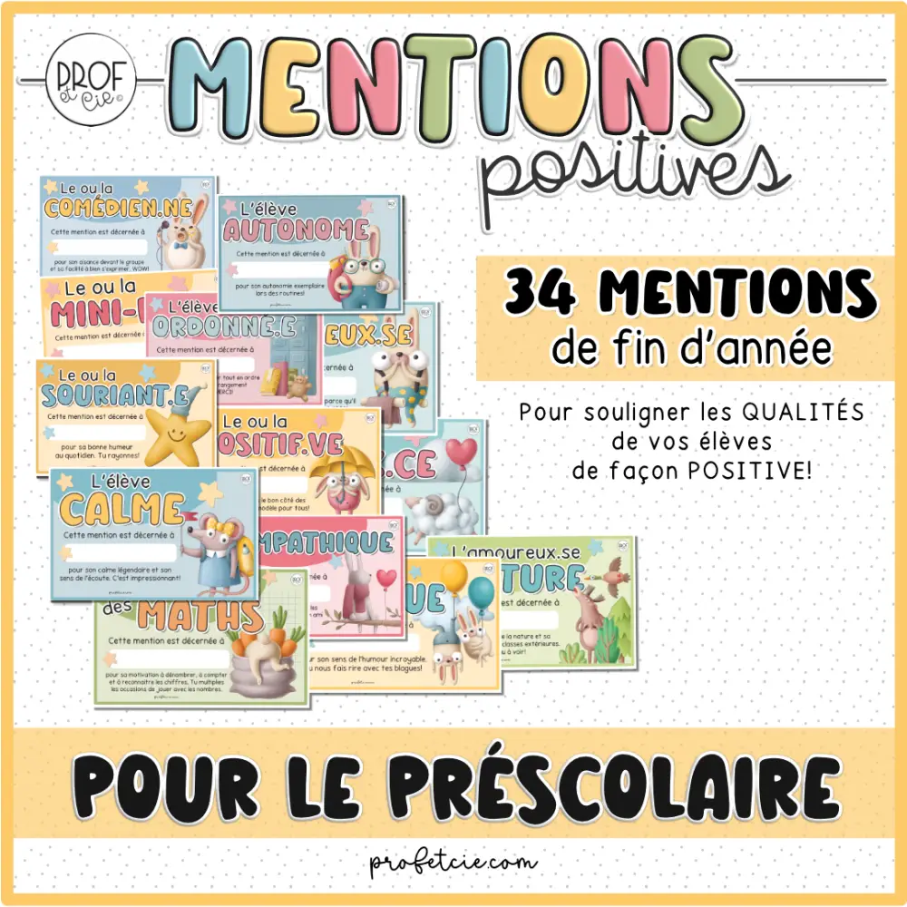 Mentions positives *Pour le préscolaire - Image 2