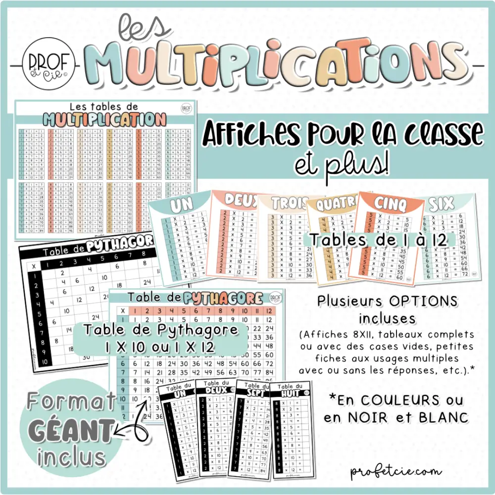 Les multiplications (affiches et outils) – Image 2