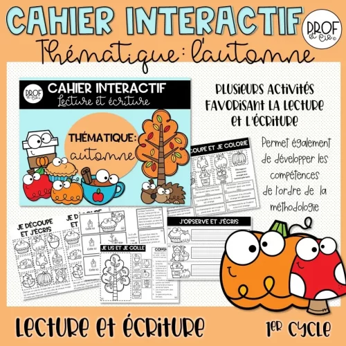 PUB Cahier interactif automne