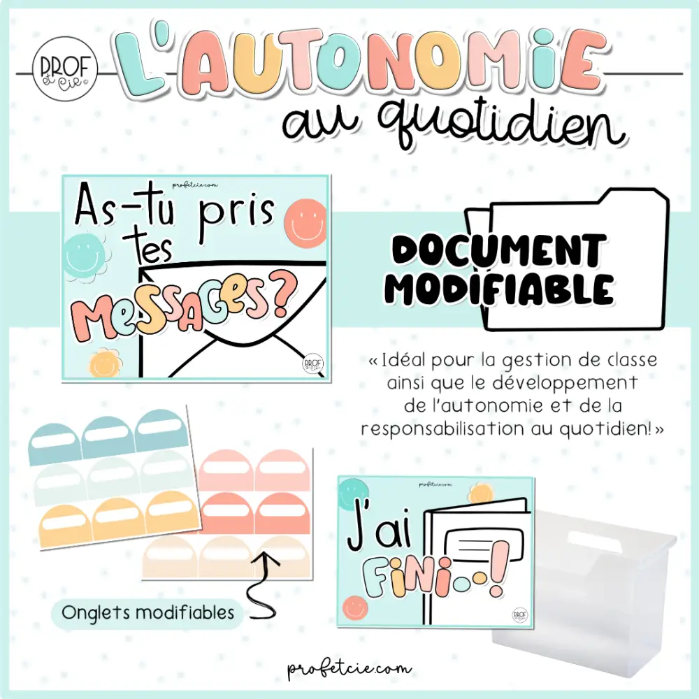 L'autonomie au quotidien (document modifiable) – Image 2