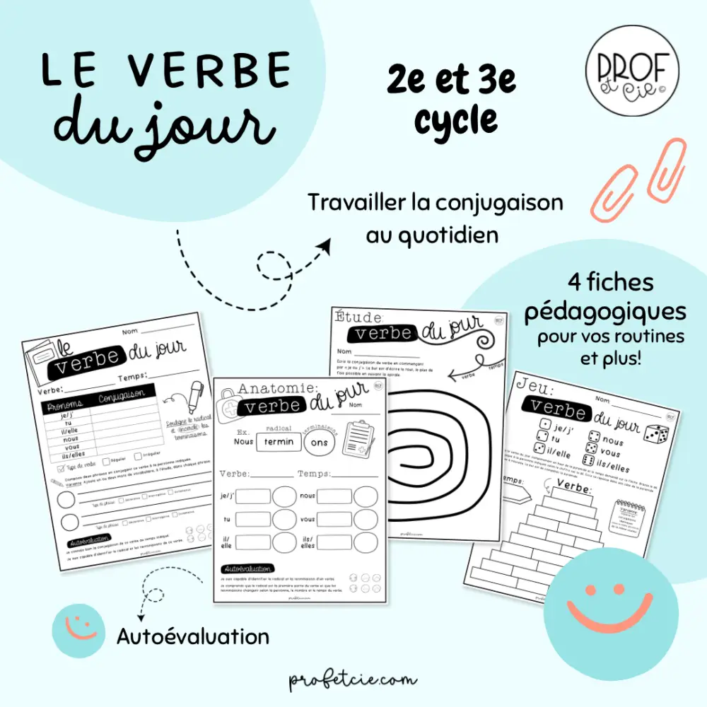 Le verbe du jour (2e et 3e cycle) – Image 2