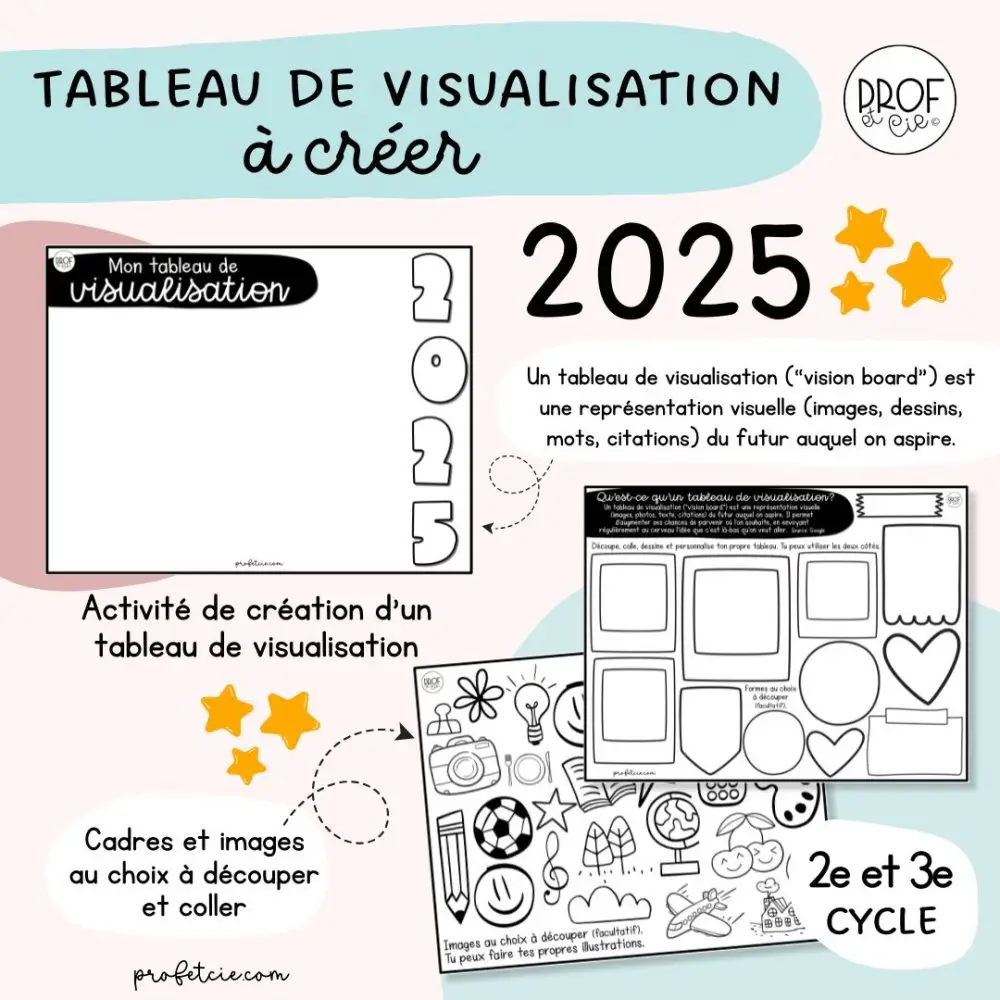 Tableau de visualisation 2025 à créer (2e et 3e cycle) - Image 2