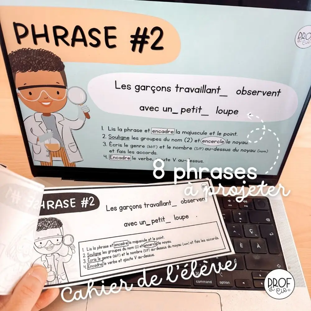 Les phrases du jour Série #2 (Les petits scientifiques) 2e cycle – Image 3