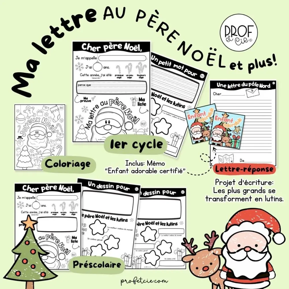 Ma lettre au père Noël et plus! (Projet d'écriture multi-niveaux) – Image 2