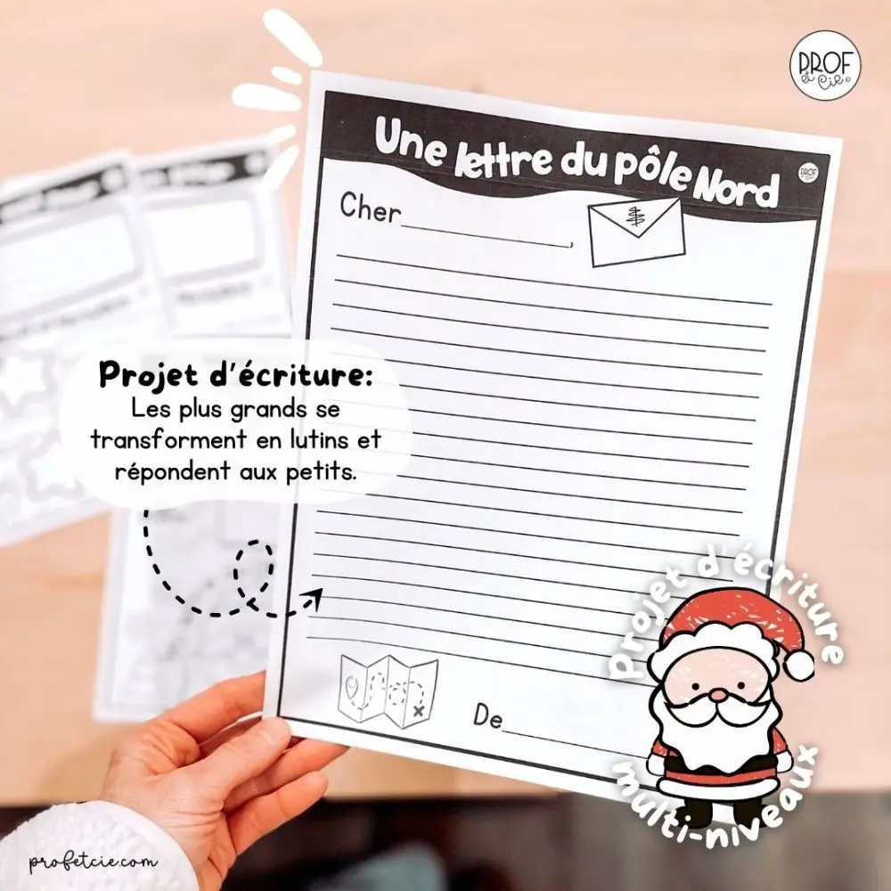 Ma lettre au père Noël et plus! (Projet d'écriture multi-niveaux) – Image 4